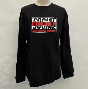 Loser Machine x Social Distortion Herren Crew Sweatshirt Ripper Schwarz Gr. XL Neu mit Etikett - Bild 1 von 2