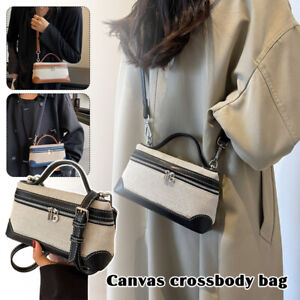 Casual Women's Handbag Small Square Bag Canvas Fashion Crossbody Shoulder Bag