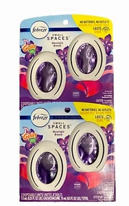 4 Pack Febreze Small Spaces GAIN Moonlight Breeze Air Fresheners New, HTF - Picture 1 of 3