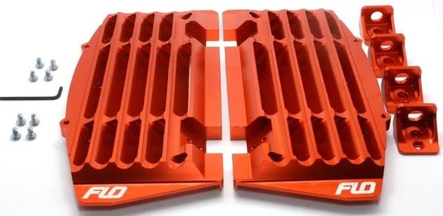 Flo Radiator Braces Orange #FLO751ORG KTM/Husqvarna - Image 1 of 1