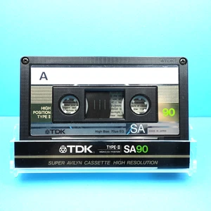 🍒 1x TDK SA 90 GOLD * IEC II Type 2 * Cassette Kassette Casete кассета * 1986 - Bild 1 von 3