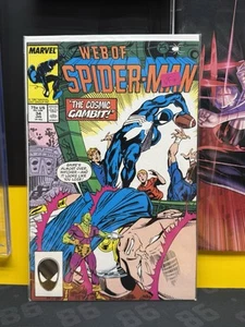 1988 Marvel Web of Spider-Man numero #34, prima stampa, costume nero, osservatore - Foto 1 di 1