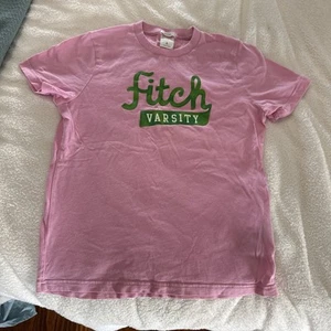 Abercrombie & Fitch Kids Muscle Pink T-Shirt  Size Large Y2K - Picture 1 of 4
