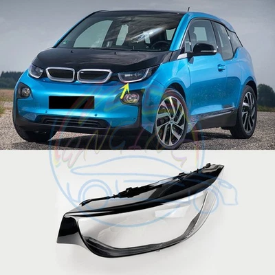 Cubierta de lente de faro izquierdo carcasa de lente de faro + pegamento sellador para BMW i3 2014-2021 Foto 1 de 4
