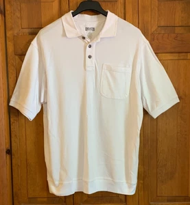 Polo de algodón blanco manga corta Duluth para hombre talla LT - Imagen 1 de 4