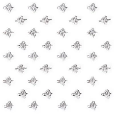  100 Pcs Cappucci Rotondi Dell'ornamento Natale Tappi Ornamentali - Immagine 1 di 4