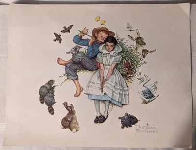 Juego de 2 impresiones de Norman Rockwell "Ages Of Love" Foto 1 de 2