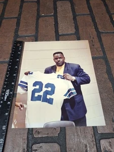 Emmitt Smith Dallas cowboy's Rookie photo rare 8 X10 glossy Super Rare - Picture 1 of 2
