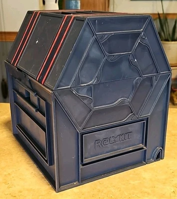 ROLYKIT Deluxe S-18 Blue Sewing Crafts Hobby Toolbox Fishing Tacklebox Hardware - Image 1 of 4