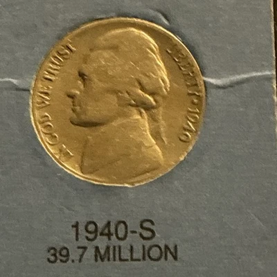 1940 S JEFFERSON NICKEL • #SN926 - Image 1 of 2