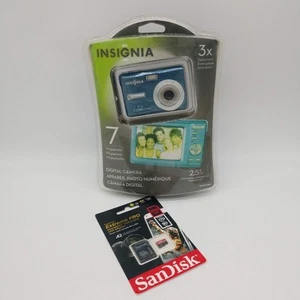 Cámara digital Insignia 7 megapíxeles azul NS-DSC7B09 W nueva tarjeta SD y adaptador - Imagen 1 de 10