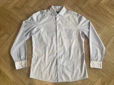 Henley Royal Regatta By Hackett Long Sleeve Blue Pattern Shirt Size XXL Slim Fit - Image 1 of 4