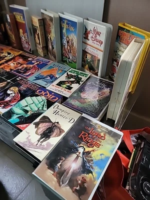 VHS 26 lot OOP Anime Obscure LOTR Star WARS DISNEY Vampire Hunter D Rare Antique - Image 1 of 4