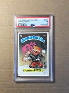 1985 Garbage Pail Kids, Graffiti Petey, #30B, GLOSSY, Graded PSA 5 EX - Bild 1 von 2