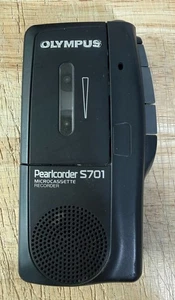 Olympus Pearlcorder S701 Microcassette Voice Recorder WIE BESEHEN FÜR REPARATUR ODER TEILE  - Bild 1 von 4