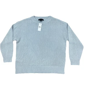 Women’s Ann Taylor Pullover Knit Sweater Light Blue 3/4 Sleeve Size Small NWT - Picture 1 of 8