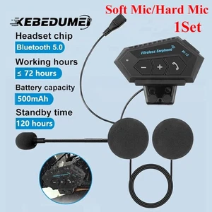 Cuffie auricolari Bluetooth casco moto wireless vivavoce BT-12 - Foto 1 di 17