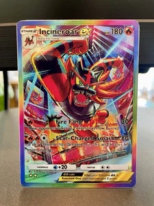 Fan Art Pokemon TCG Pocket Incineroar EX Holo SIR | Celestial Guardians - Picture 1 of 3