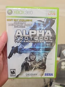 Alpha Protocol (Xbox 360, 2010), NEW & SEALED! Free shipping! Rare Best Buy Exc - Picture 1 of 6
