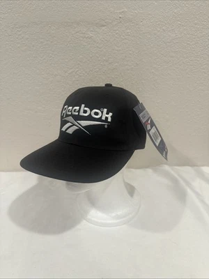 Gorra Reebok Casual Relajada Logo Ajustable Snapback Hombres/Mujeres Negra NOS 1990’s Foto 1 de 4