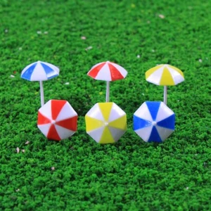 24Pcs Modèle Ferroviaire Parasol de Plage Échelle Z 1:200 Jardin Plage - Picture 1 of 3