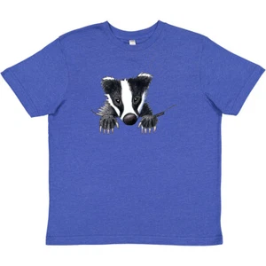 Inktastic Pocket Badger Youth T-Shirt - KiniArt Cute Tee Kids Children Child Kim - Picture 1 of 3