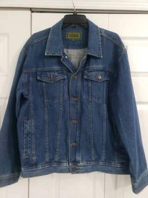 Chaqueta vaquera motera estilo bombardero (LG-52" pecho) denim informal punta en muy buena condición Foto 1 de 4