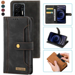Funda para tarjeta estilo portátil BLU F91 5G, funda de cuero magnética abatible para teléfono para BLU F91 - Imagen 1 de 22