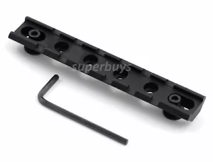115mm 20mm Tactical Picatinny Weaver Rail Sight Scope Mount 6 Bolt Holes & Slots - Bild 1 von 8