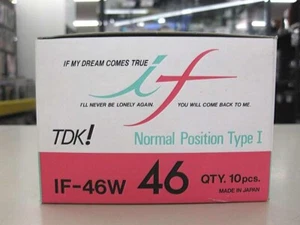 TDK IF 46 W2 2 pack Audio Cassette Blank Tape 10pcs Set - Picture 1 of 5