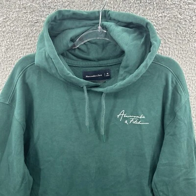 Abercrombie Fitch Sweater Mens Medium Sweatshirt Green Hoodie Pullover Adult M - Image 1 of 4