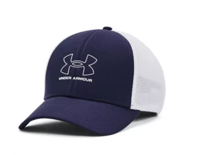 UNDER ARMOUR UA Herren Navy ISO-CHILL Driver Mesh CAP L/XL (22,75-24") Neu mit Etikett - Bild 1 von 2