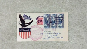 10 Cent Lindbergh Heft Dreierscheibe - Faksimile FDC - 26. Mai 1928 - sehr guter Zustand - Bild 1 von 2