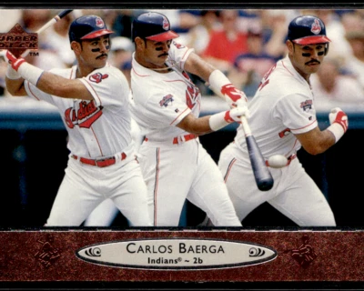 1996 Upper Deck #53 Carlos Baerga Indians Triple Image - Image 1 of 2