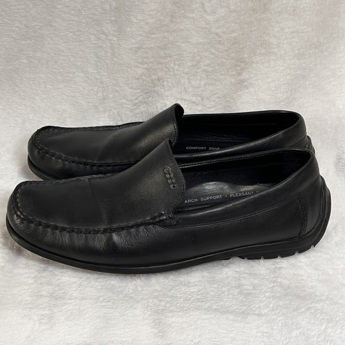 Mocassino ECCO uomo classico mocassino slip on pelle nero taglia 44 Eu Us 10 10 5