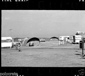 Camping Caravanes voitures moto  - négatif photo ancien 35mm an. 1970 - Picture 1 of 1