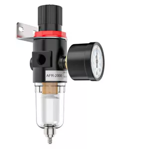 FILTRO VALVOLA ANTICONDENSA REGOLATORE PRESSIONE MANOMETRO AFR2000 AEROGRAFIA -T - Imagen 1 de 12