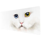 90x40cm Extra Large XXL Mouse Mat Pad Full Desk Blue Yellow Cat White