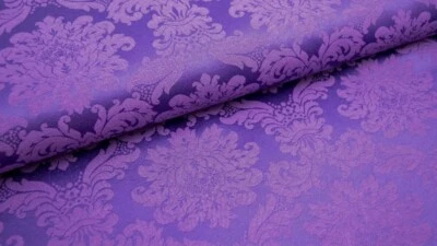 Jacquard Lila Mittelalterstoff Barockdesign Polsterstoff Stoff mit Ranken und .. - Bild 1 von 3