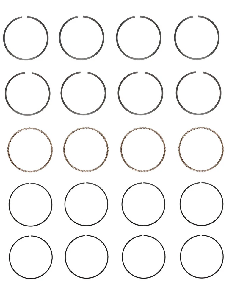 Juego de anillos de pistón EngineTech para 1 motor 1,00 mm 0,040 pulgadas de gran tamaño 1,00 mm 0,040 pulgadas en sobre Foto 1 de 4