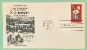 Sc 1271 5c 1965 Settlement Of Florida 400th Anniversary FDC Fleetwood Cachet - Picture 1 of 3