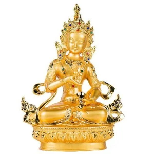 Vajrasattva 14.5cm Buddha Alloy Metal Buddhist Home Office Decorate Statue - Picture 1 of 6