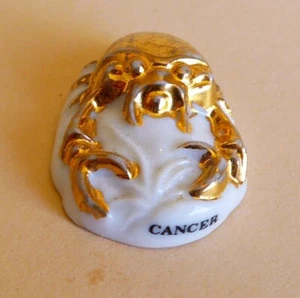Fève Le Signes du Zodiaque dorés / Mythe Astrologique - 1999 - Le Cancer - Picture 1 of 1