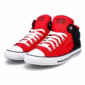 Converse Chuck Taylor All Star High Street Hi-top Mid Mens Sneaker Red/Black - Picture 1 of 6