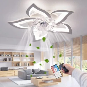 Plafón LED con Ventilador Ventilador Ventilador de Techo Silencioso con Iluminación 69cm - Imagen 1 de 9