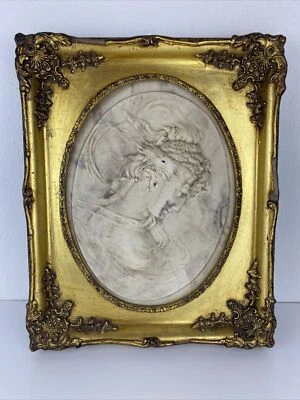 Art Nouveau L Bottee marmo rilievo immagine donna bronzo medaglia francese antica rara - Immagine 1 di 4