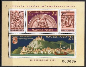 Hungary A83 MNH 1975 Block Architectural Heritage Year - Picture 1 of 1
