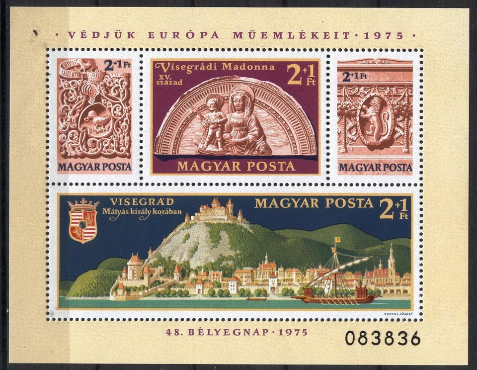 Hungary A83 MNH 1975 Block Architectural Heritage Year - Image 1 of 1