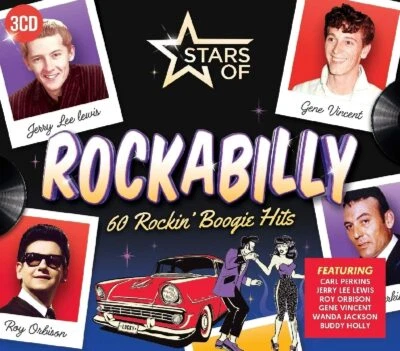 Rockabilly - 60 Rockin'Boogie Hits NEW 3XCD Eddie Bond,Wanda Jackson,Benny Joy + - Imagem 1 de 2