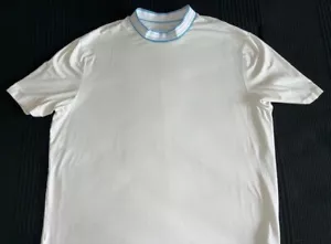 Johnnie O Mens T Shirt Tee Surfer Logo White XXL 2XL Henley Collar - Picture 1 of 4